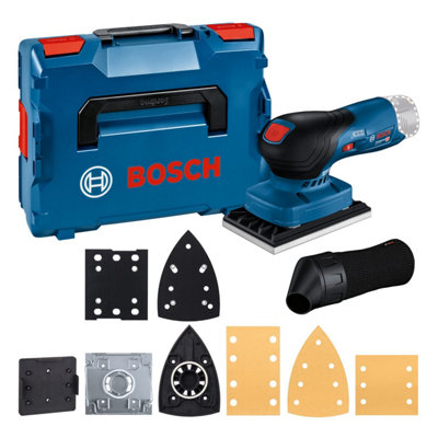 Bosch 12v GSS 12V-13 Cordless Orbital Sander  3 x Sanding Plates + Sheets + Lbox