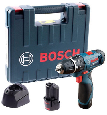 Bosch 12v Lithium GSB Combi Hammer Drill GSB 120-LI + 2 x 1.5ah Batteries