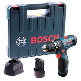 Bosch 12v Lithium GSB Combi Hammer Drill GSB 120-LI + 2 x 1.5ah Batteries