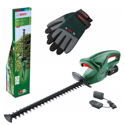 Bosch 18-45 Cordless Hedge Cutter Garden Trimmer 45cm 1 X Battery + Gloves