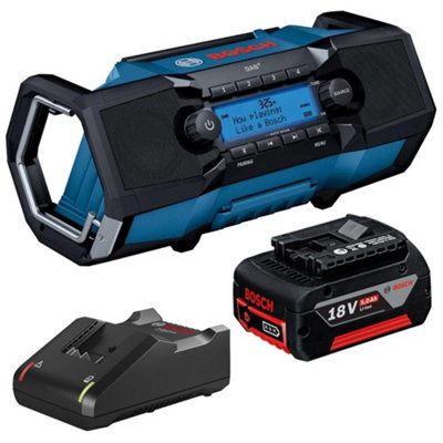 Bosch 18v 06014A3170 Bluetooth DAB Jobsite Radio FM MP3 5.0ah