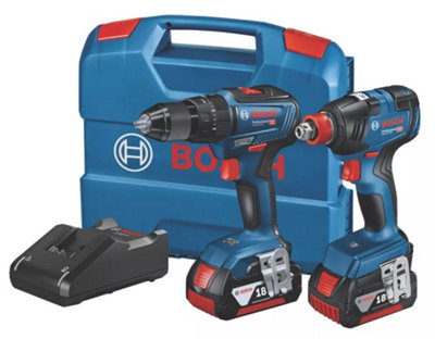 Bosch 18v Brushless Combi Hammer Drill Impact Driver Wrench GSB18V ...