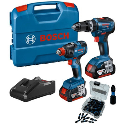 Bosch 18v Brushless Combi Hammer Drill Impact Driver Wrench GSB18V ...