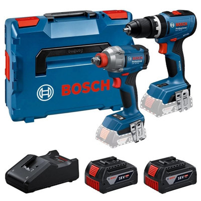 Bosch 18v Brushless Combi Hammer Drill Impact Driver Wrench GSB18V65 ...