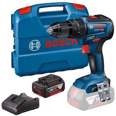 Bosch 18v GSB 18V-55 Brushless Combi Hammer Drill - 1 x 3.0ah Battery + L Case