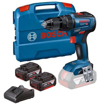 Bosch 18v GSB 18V-55 Brushless Combi Hammer Drill - 2 x 3.0ah Battery + L Case