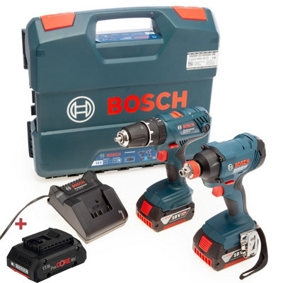 Bosch 18v GSB18V 21 Combi Hammer Drill GDX18V 180 Impact Driver