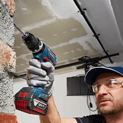 Bosch 18v GSB18V-60C Brushless Combi Hammer Drill Metal Chuck 2 x 4ah ProCORE