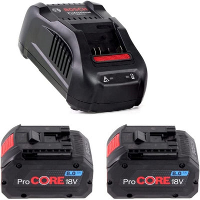Bosch 18v ProCore Power Starter Set 2x 8.0ah Lithium Batteries + GAL1880 Charger