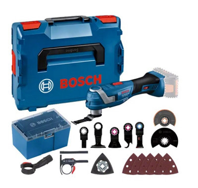 Bosch 18v Professional GOP 18V-34 Cordless Multitool Starlock Lboxx + Accessory