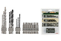 BOSCH 19-Piece Drill & Screwdriver Bit Set (For Wood, Metal & Stone) (To Fit: Bosch UNEO & UNEO MAXX Hammer Drills)