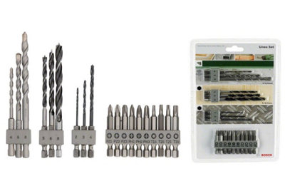 BOSCH 19Piece Drill & Screwdriver Bit Set (For Wood, Metal & Stone