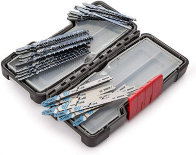 Bosch Jigsaw Blade Set For Wood And Metal - 10-Piece Assortment In Storage Box