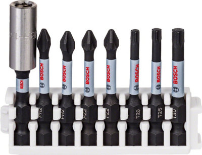 Bosch 2608522326 8 Piece Control Screwdriver Bit Set 50mm Torx Phillips Set