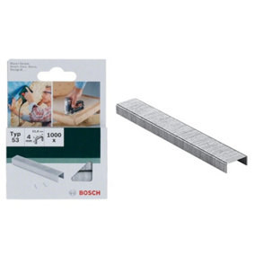 BOSCH 4mm Fine Wire Staples (1000/Pack) (To Fit: Bosch PTK 3.6 Li Cordless Tacker)