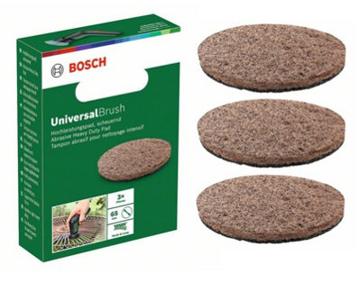 BOSCH Abrasive Heavy Duty Pad (3/Pack) (To Fit: Bosch UniversalBrush Cordless Cleaning Brush)