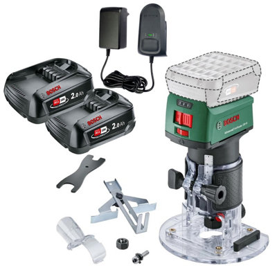 Bosch AdvancedTrimRouter 18v 18V-8 Cordless Trim Router 2 x 2.0Ah ...