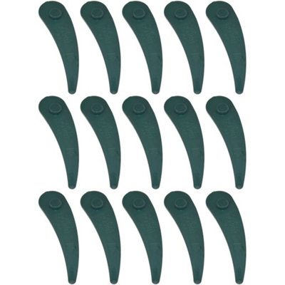 Bosch ART23-18Li Compatible Plastic Trimmer Strimmer Blades Pack of 15 by Ufixt