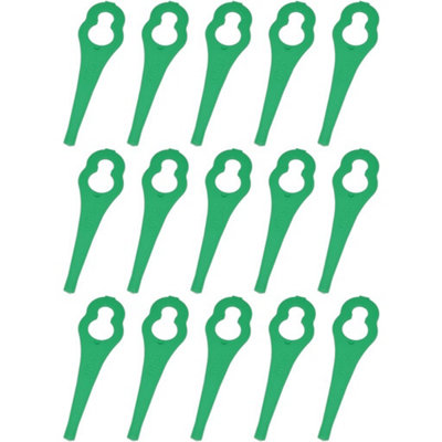 Bosch ART23 Accutrim Compatible Grass Strimmer Trimmer Plastic Blades Pack of 15 by Ufixt