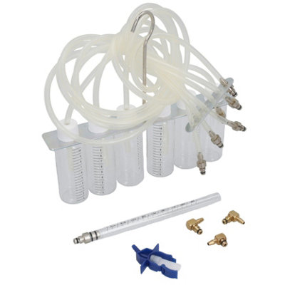 Bosch Delphi injector flow meter common rail fuel injector set and adaptors