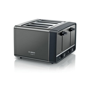 Bosch Designline TAT5P445GB 4 Slice Toaster,  Anthracite