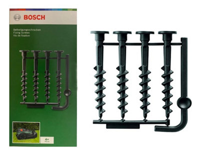 BOSCH Docking Station Fixing Screws (4/Pack) (To Fit: Bosch Indego Robotic Lawnmowers)