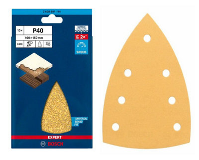 BOSCH Dual Application BEST for Wood & Paint Sanding Sheets (Delta 100 ...