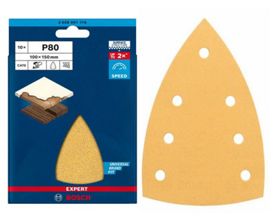 BOSCH Dual Application BEST for Wood & Paint Sanding Sheets (Delta 100