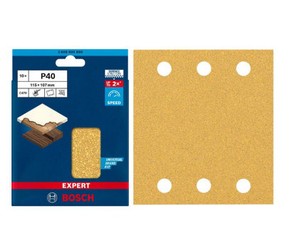 BOSCH Dual Application BEST for Wood & Paint Sanding Sheets (Square 115