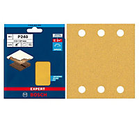 BOSCH Dual Application BEST for Wood & Paint Sanding Sheets (Square 115 x 107mm - 10/Pk) For: Bosch GSS 160 & GSS 18V-10 Sanders