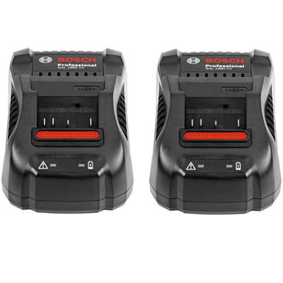 Bosch Dual Charger Pack GAL1880CV x 2 18v Fast Battery Charger 25 Minutes 8.0ah