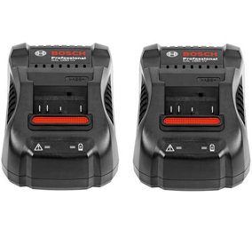 Bosch Dual Charger Pack GAL1880CV x 2 18v Fast Battery Charger 25 Minutes 8.0ah