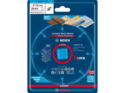 Bosch EXPERT 2608901193 X-LOCK Carbide Multi Grinder Cutting Disc Wheel ...