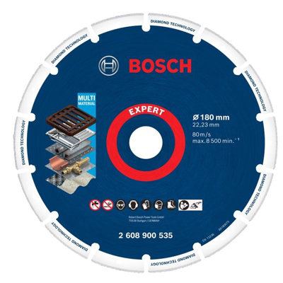Bosch EXPERT Multi Material Diamond Metal Wheel Cutting Disc 9" 180mm x ...