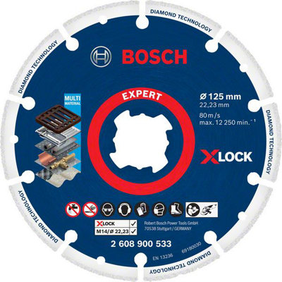 Bosch Expert X-LOCK Diamond Metal Wheel Saw Multi Material Cutting Disc ...