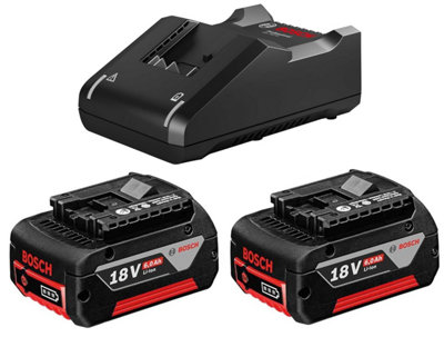 Bosch GBA18806SET 18v Starter Set 2 x 6.0ah Lithium Batteries + GAL18V40 Charger