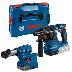 Bosch GBH 18V-22 SDS + Brushless Cordless Rotary Hammer + Dust Extractor + LBOXX