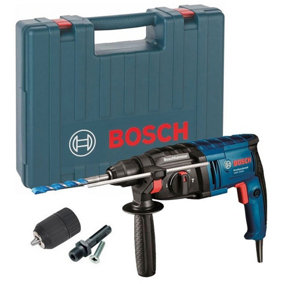 Bosch GBH2000 110v SDS Plus Rotary Hammer Drill + Keyless Chuck + Adapter