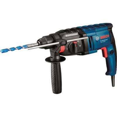 Bosch GBH2000 240v SDS Plus Rotary Hammer Drill + Keyless Chuck + Adapter