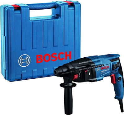 Bosch GBH221D 110v SDS Plus Rotary Hammer Drill + 17 Piece Bit Set Point Chisel
