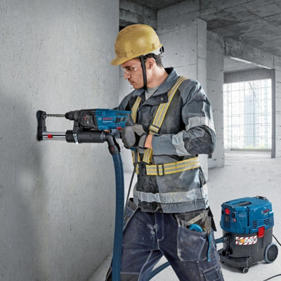 Bosch GBH221D 240v SDS Plus Rotary Hammer Drill + SDS Bits Chisel + Chuck + Case