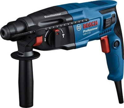 Bosch GBH221D 240v SDS Plus Rotary Hammer Drill + SDS Bits Chisel + Chuck + Case