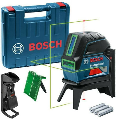 Bosch GCL215G Self Leveling Combi Cross Line Laser Level Green RM1 Bracket +Case