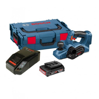 Bosch GHO 18 V LI 18v Cordless Planer 1 x 2.0ah Battery Charger