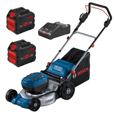 Bosch GRA 18V2-46 2X18V  Cordless Lawn Mower + X2 12ah Batteries + Charger Kit