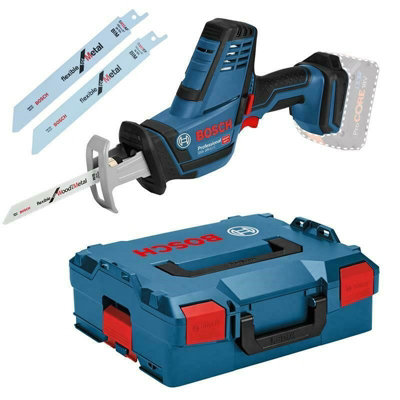 Bosch GSA 18 V-LI C Compact Reciprocating Sabre Saw - Bare + L-boxx GSA18VLIC