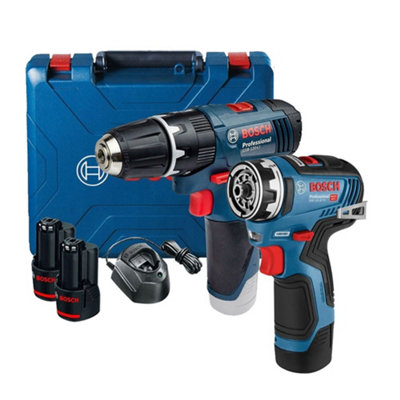 Bosch GSB 120 LI 12v Combi Hammer Drill 2 Speed 2x2ah GWS 12v 35 Drill