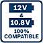 Bosch GSB 120V-LI 12v Combi Hammer Drill 2 Speed GSB120V-LI - 2 x 2ah Batteries