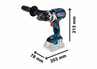 Bosch GSB 18V-110 C 18v Brushless Combi Drill Robust Series + 2x 4.0Ah Batteries