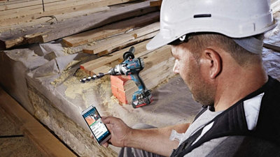 Bosch GSB 18V-110 C 18v Brushless Combi Drill Robust Series + 2x 4.0Ah Batteries